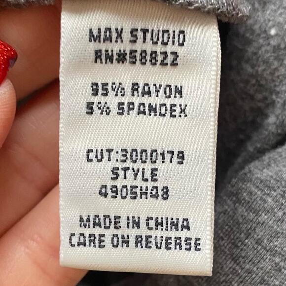 Max Studio Gray Surplice Neck Sleeveless Jogger Jumpsuit Size XS - Picture 9 of 9